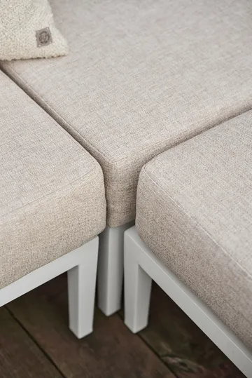 Santander footstool - White-beige - 1898