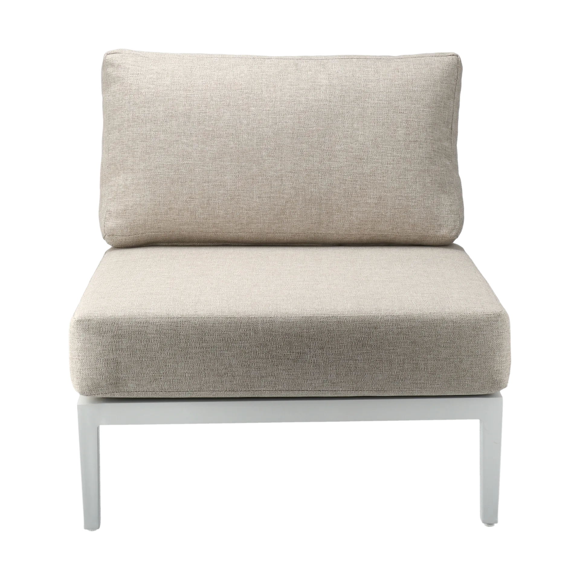 Santander modul sofa center module, White-beige 1898
