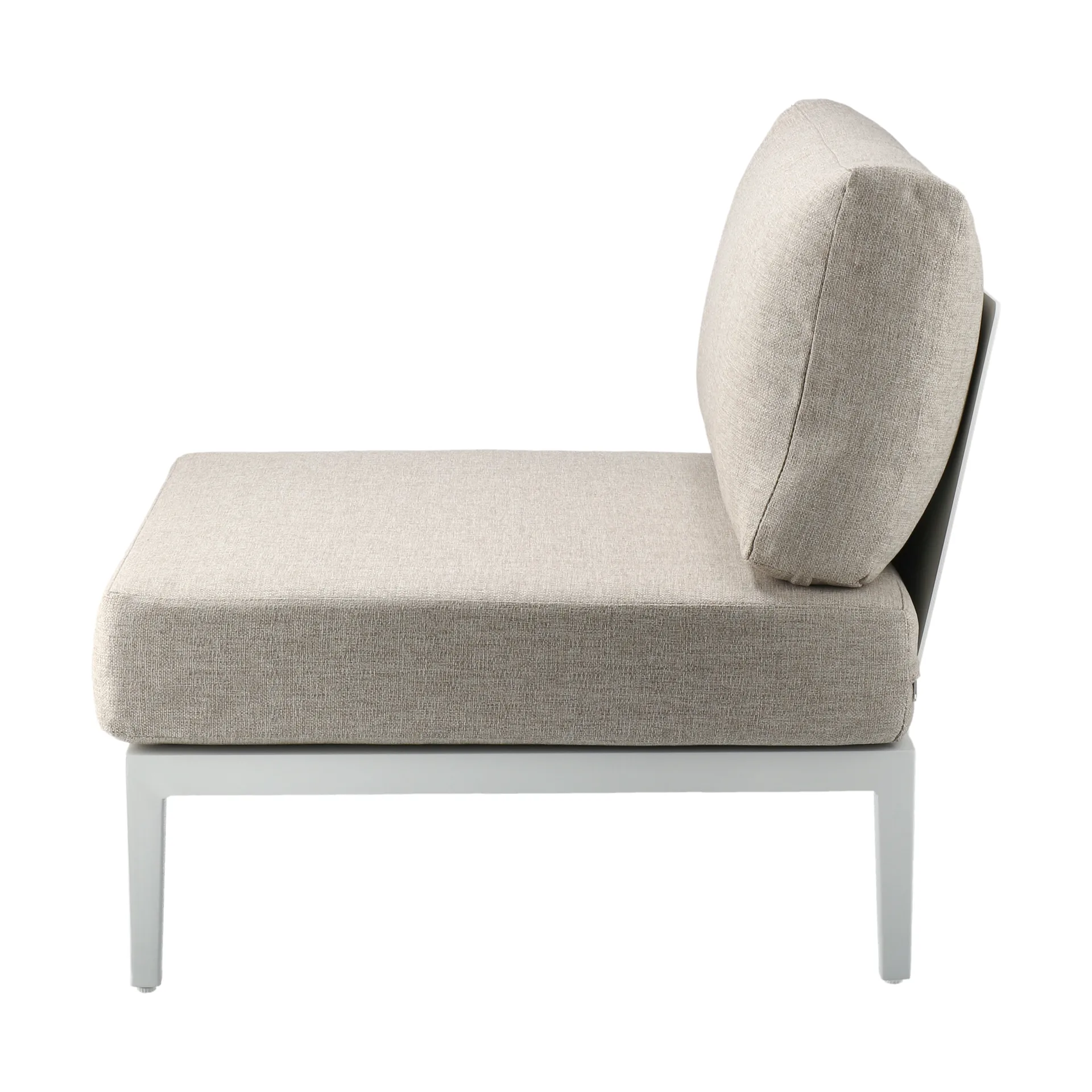 Santander modul sofa center module, White-beige 1898