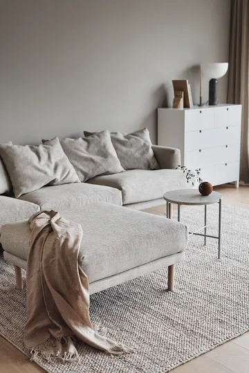 Sjövik footstool - Bern Beige 0341-white-oiled oak - 1898