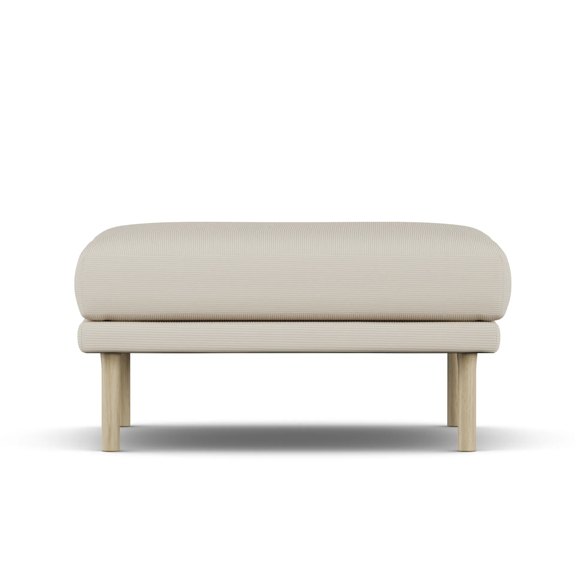 Sjövik footstool, Jump Beige 1956-white-oiled oak 1898