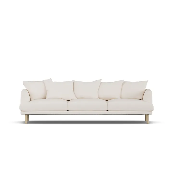 Sjövik sofa - Caleido Beige 9600-white-oiled oak, 3,5-seater - 1898