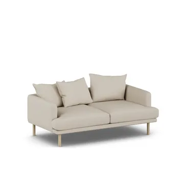 Sjövik sofa - Jump Beige 1956-white-oiled oak, 2,5-seater - 1898