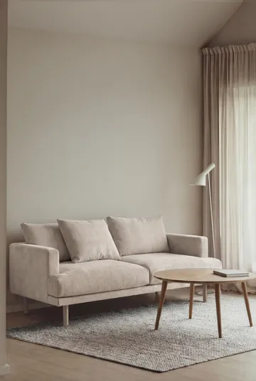 Sjövik sofa - Jump Beige 1956-white-oiled oak, 2,5-seater - 1898