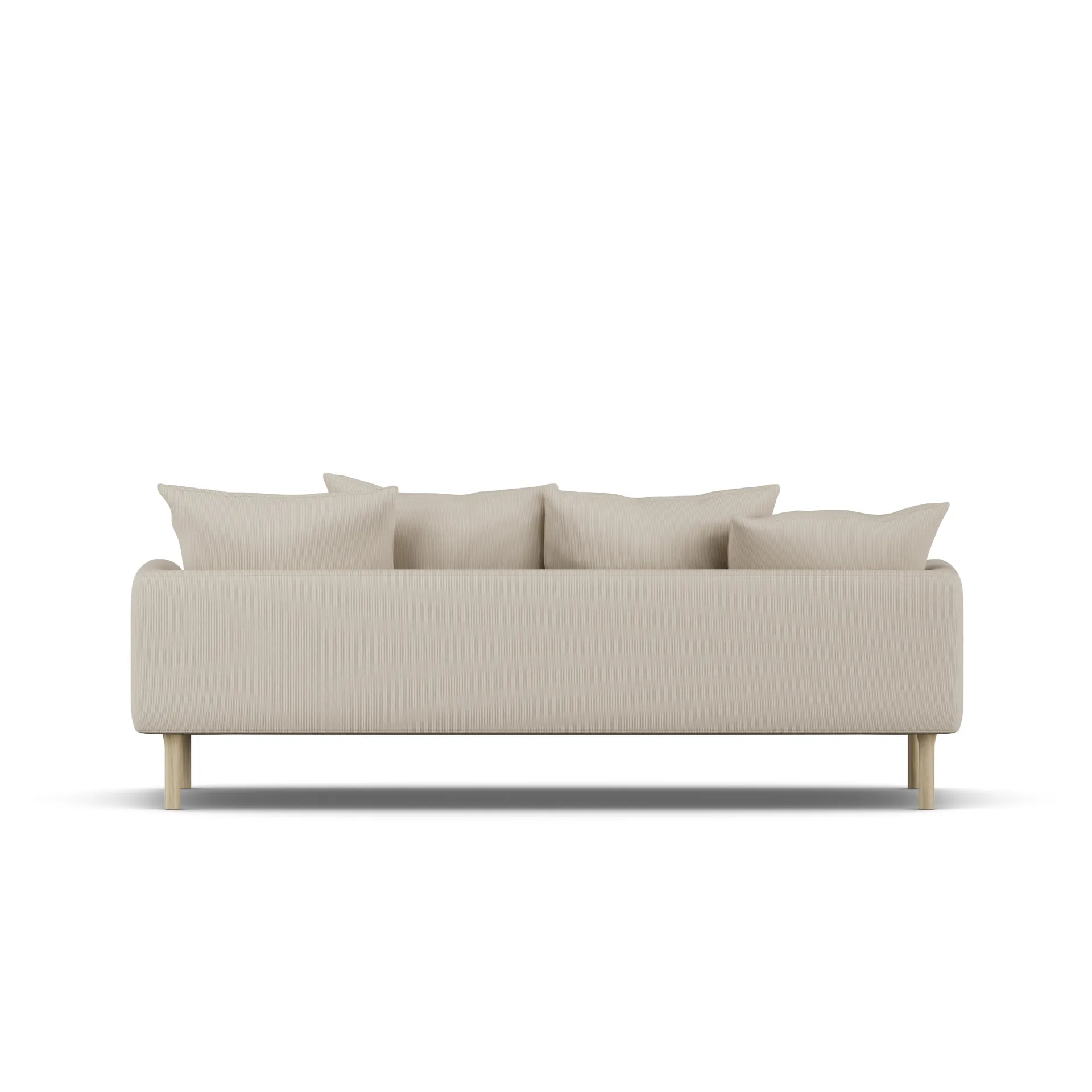 Sjövik sofa, Jump Beige 1956-white-oiled oak, 3-seater 1898
