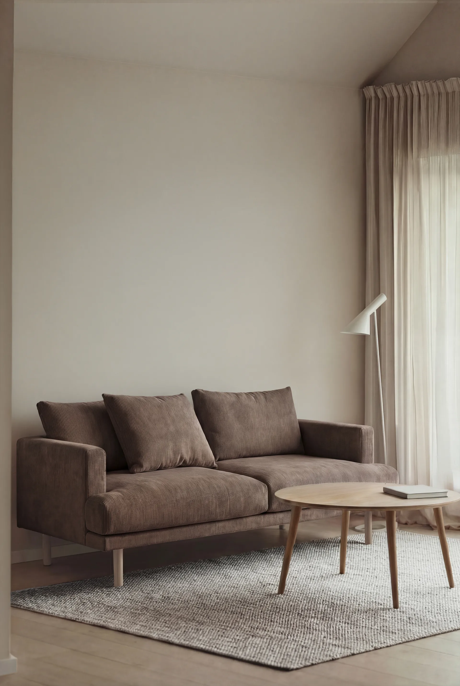 Sjövik sofa, Jump Brown 1955-white-oiled oak, 2,5-seater 1898