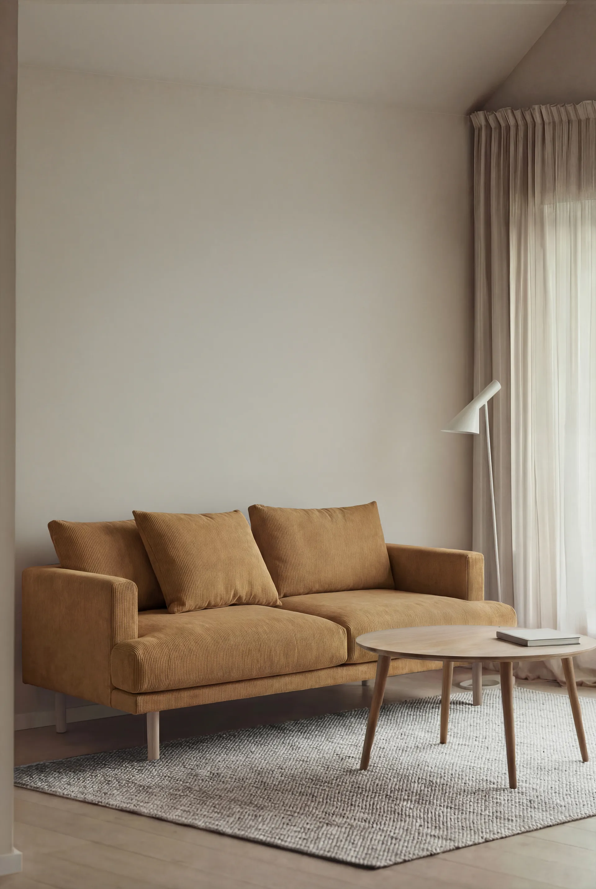 Sjövik sofa, Jump Honey 1959-white-oiled oak, 2,5-seater 1898