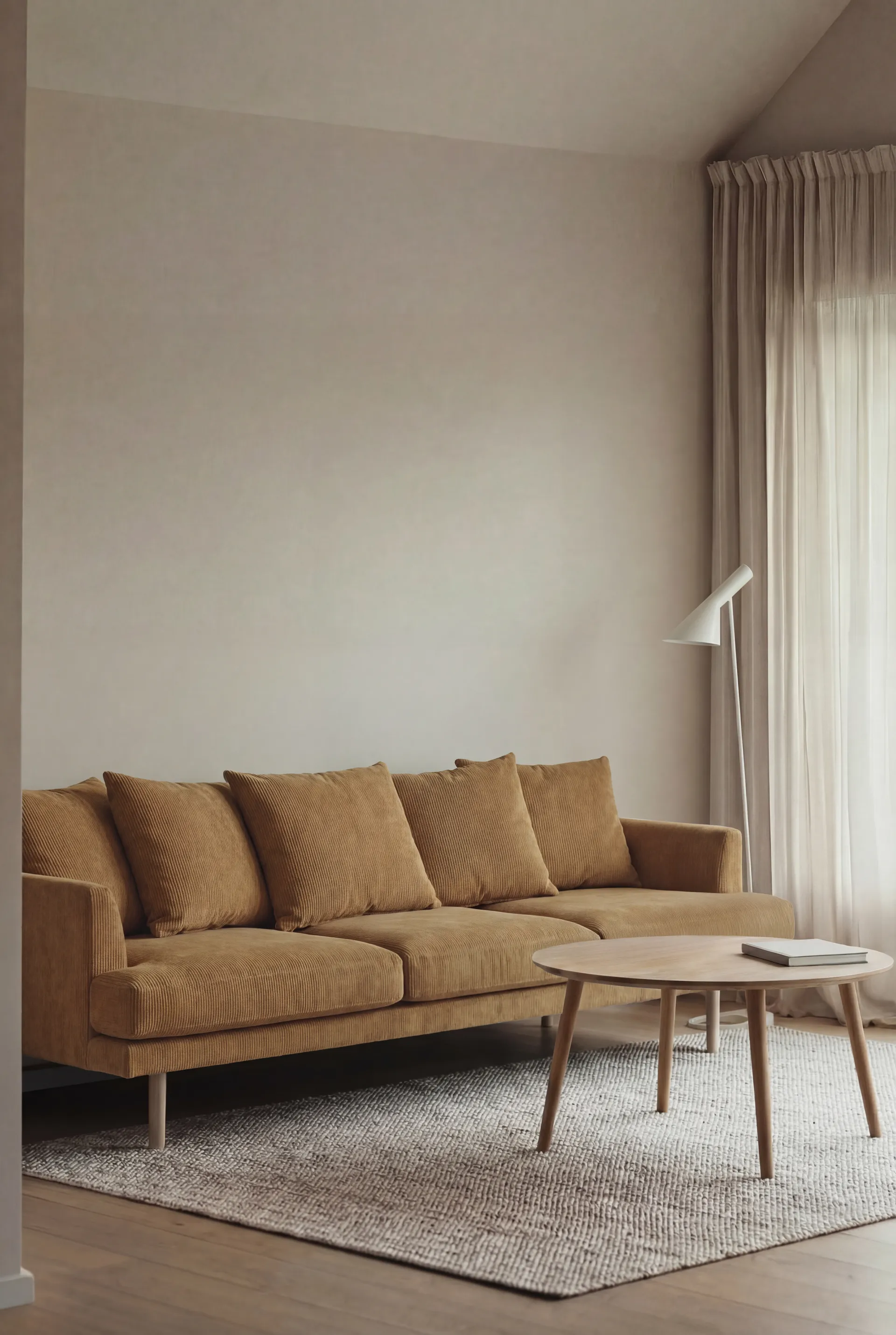 Sjövik sofa, Jump Honey 1959-white-oiled oak, 3,5-seater 1898