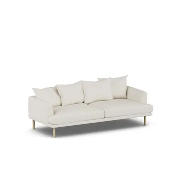 Sjövik sofa - Jump Off White 1954-white-oiled oak, 3-seater - 1898
