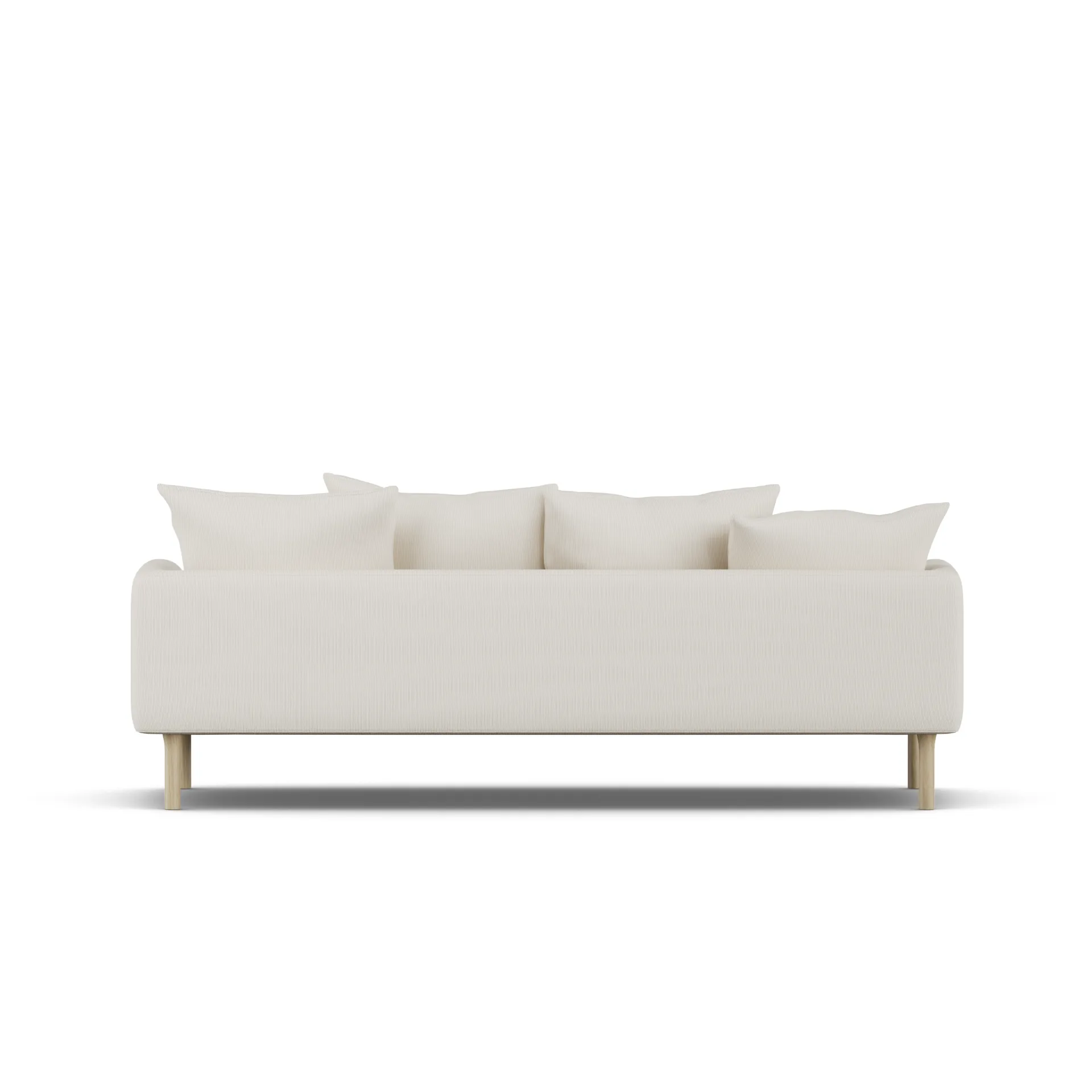 Sjövik sofa, Jump Off White 1954-white-oiled oak, 3-seater 1898
