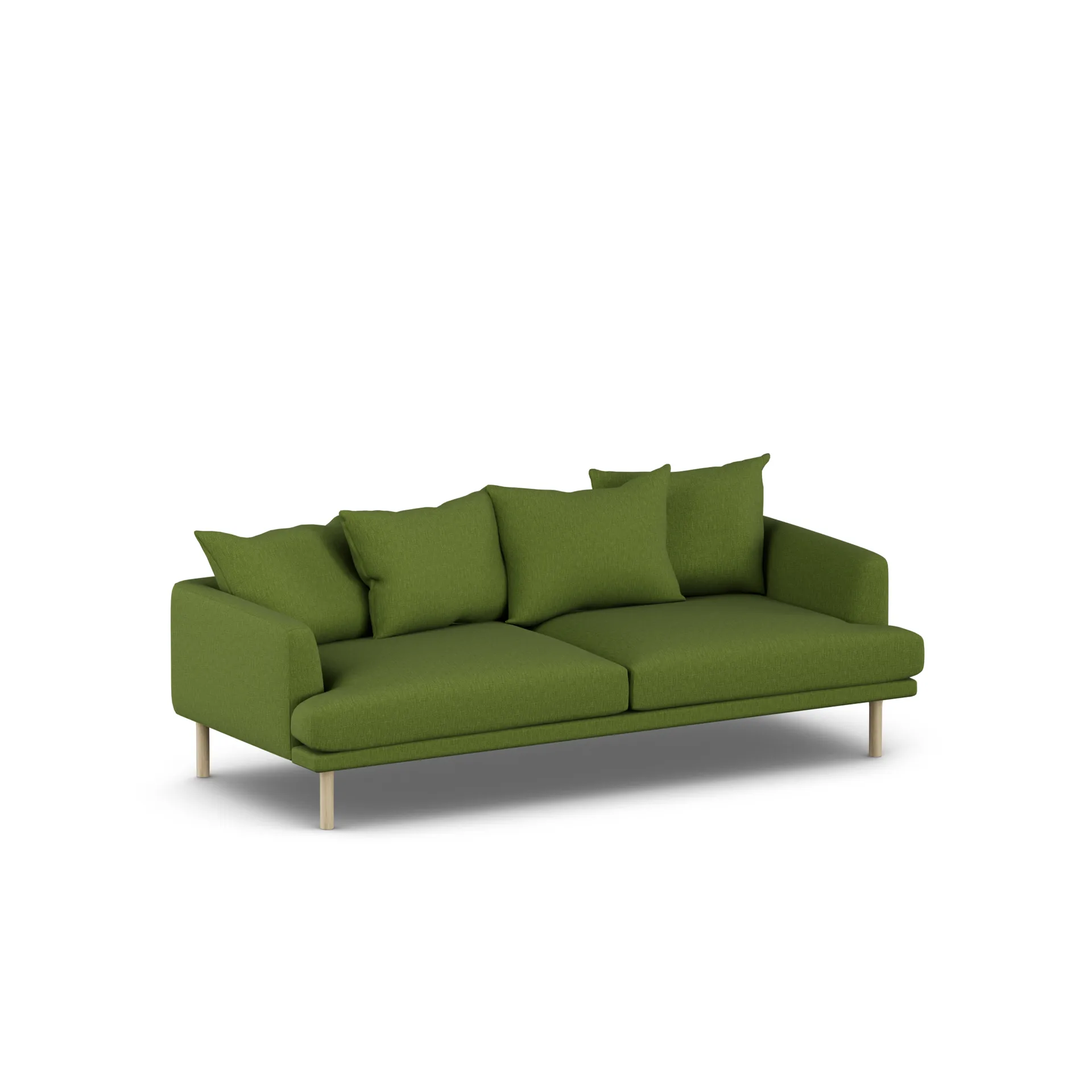 Sjövik sofa, Luiza Green 3975-white-oiled oak, 3-seater 1898
