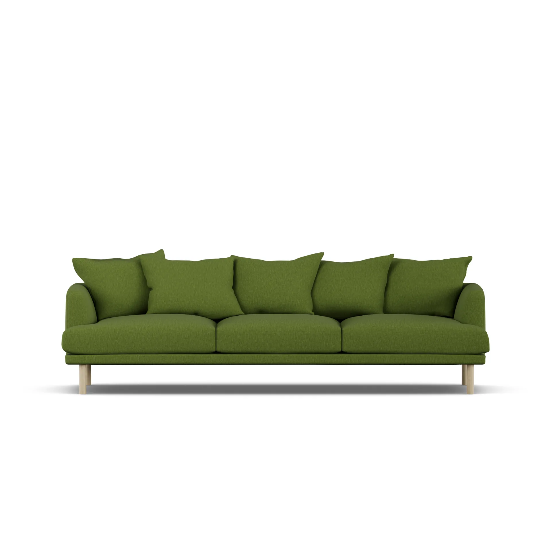Sjövik sofa, Luiza Green 3975-white-oiled oak, 3,5-seater 1898
