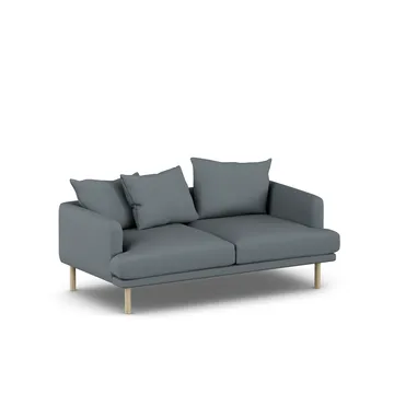 Sjövik sofa - Same Blue 6678-white-oiled oak, 2,5-seater - 1898