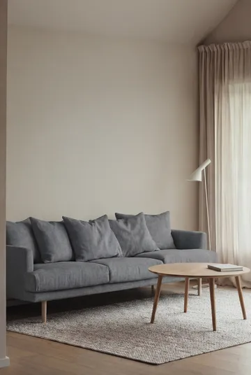 Sjövik sofa - Same Blue 6678-white-oiled oak, 3,5-seater - 1898