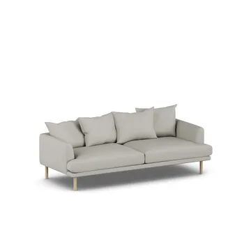 Sjövik sofa - Same Grey 6673-white-oiled oak, 3-seater - 1898