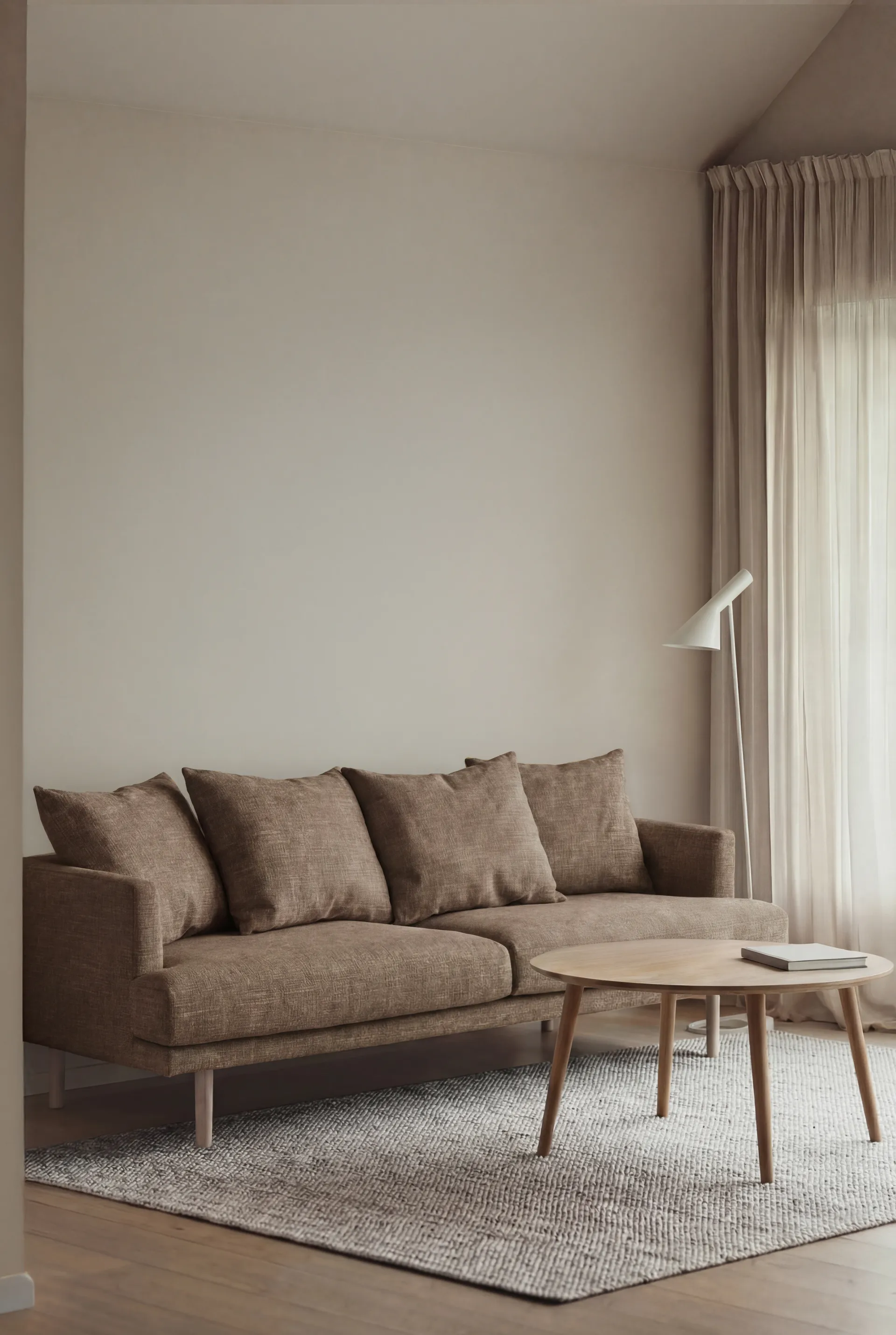 Sjövik sofa, Same Mole 6674-white-oiled oak, 3-seater 1898