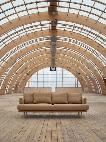 Sjövik sofa - Same Ochre 6676-white-oiled oak, 3-seater - 1898