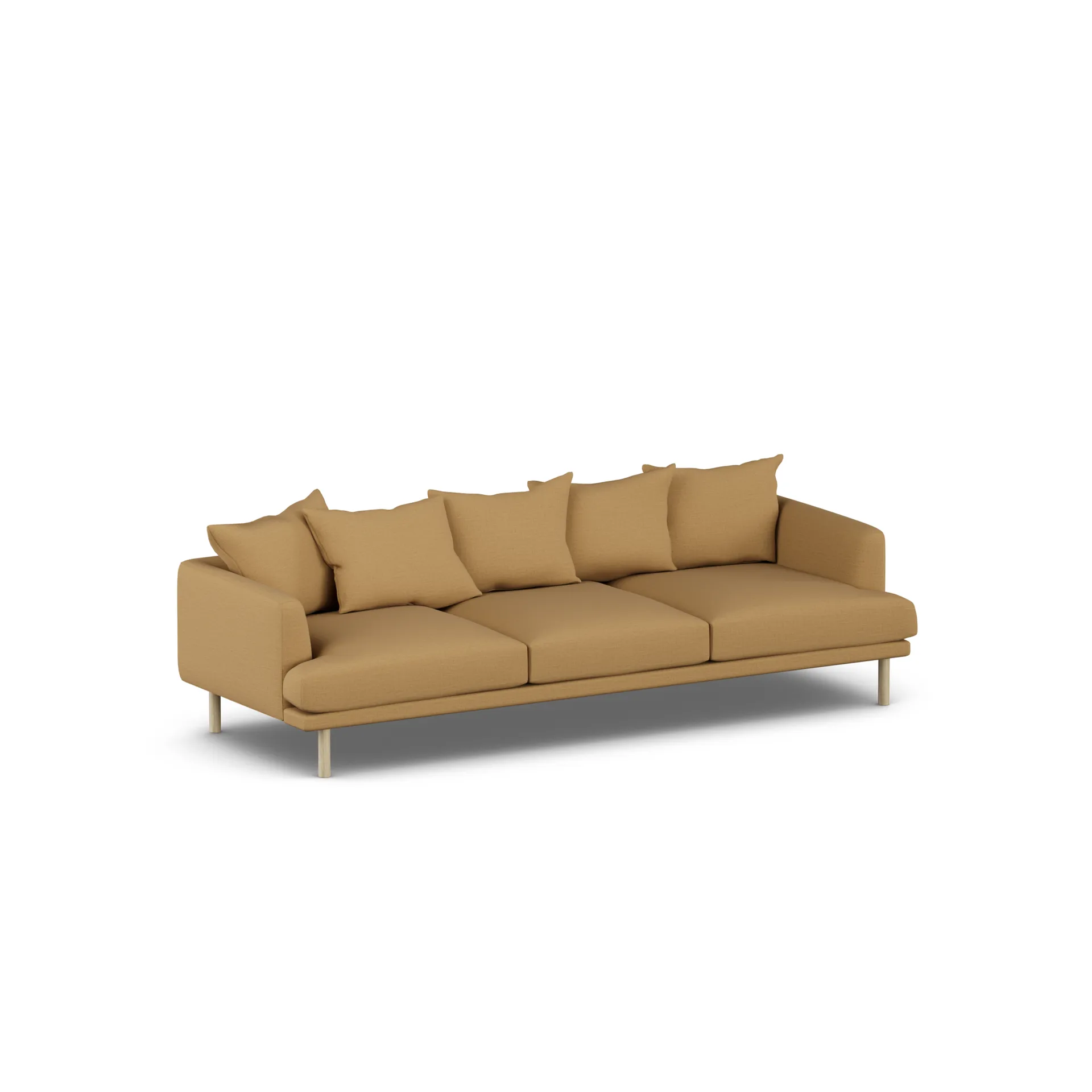 Sjövik sofa, Same Ochre 6676-white-oiled oak, 3,5-seater 1898