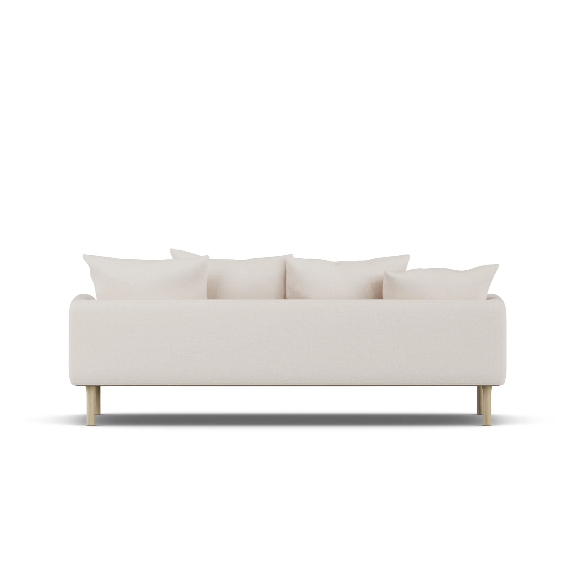 Sjövik sofa, Same Off White 6671-white-oiled oak, 3-seater 1898