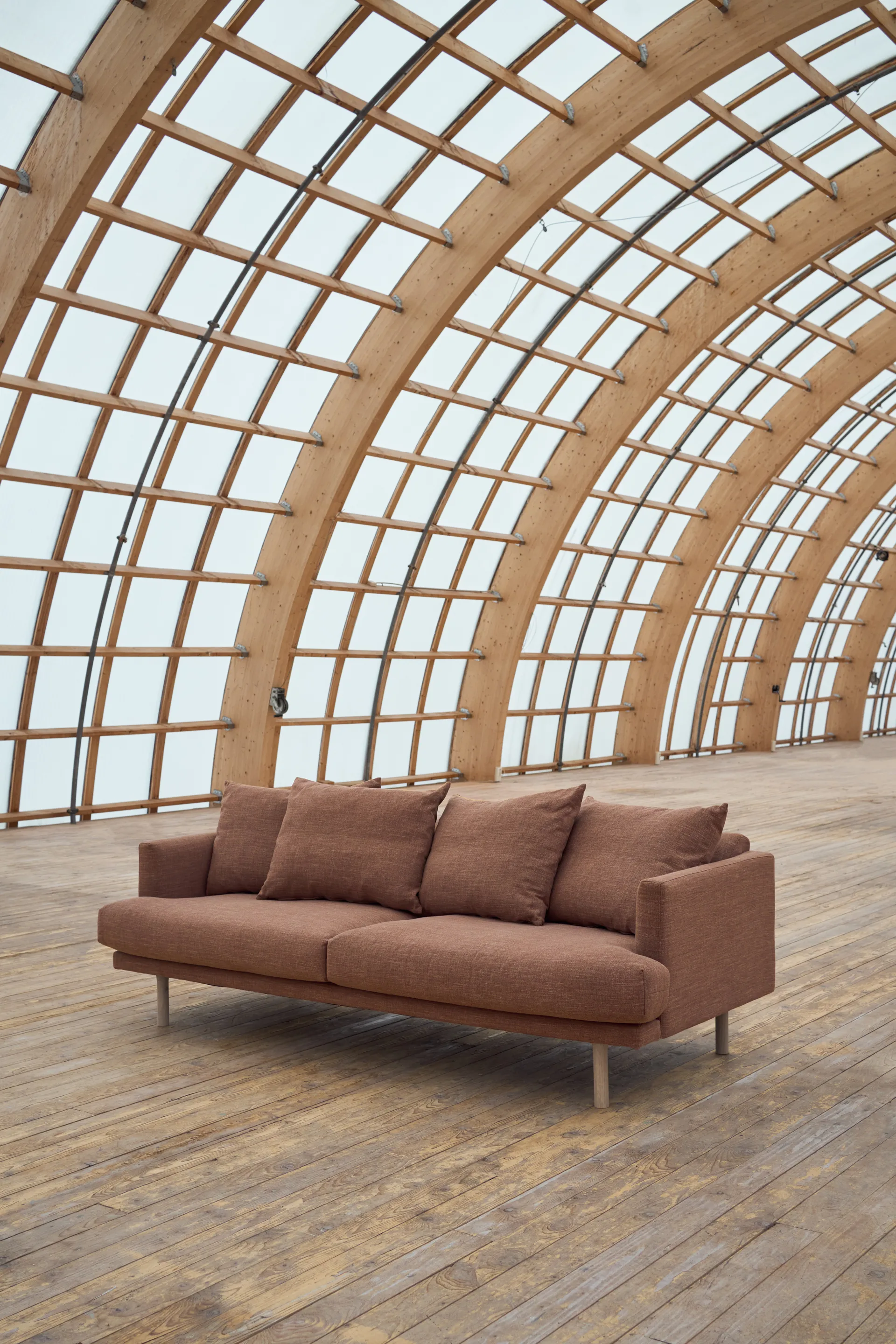 Sjövik sofa, Same Rust 6675-white-oiled oak, 3-seater 1898