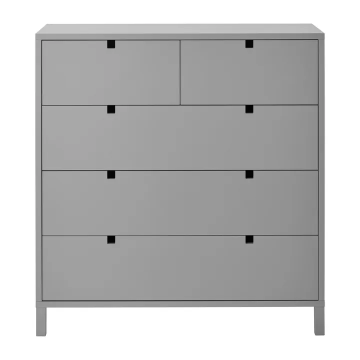 Square dresser 2+3 drawers - Grey - 1898
