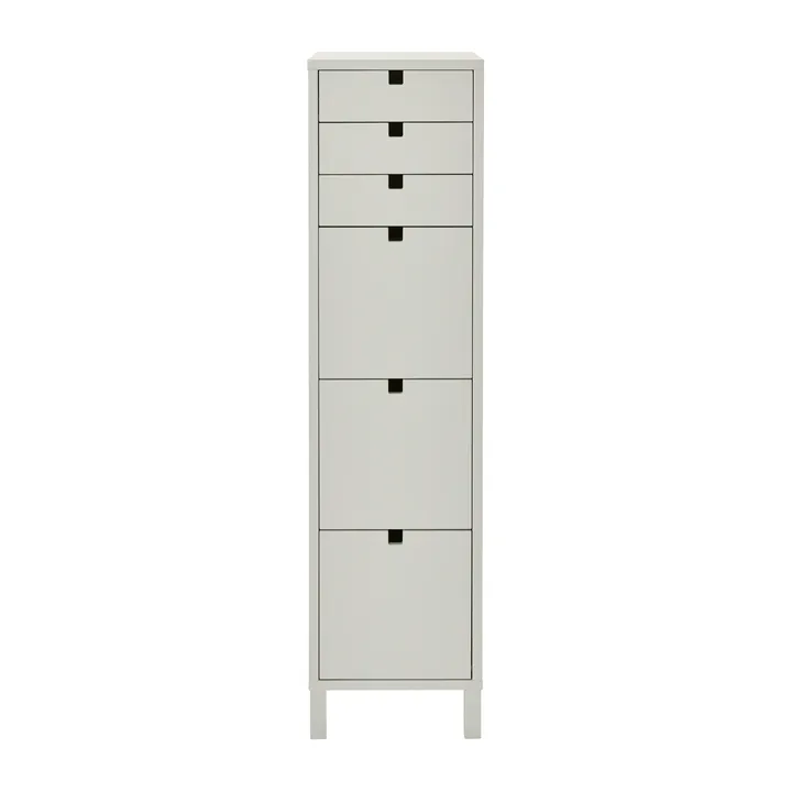 Square dresser narrow 6 drawers - Sand - 1898