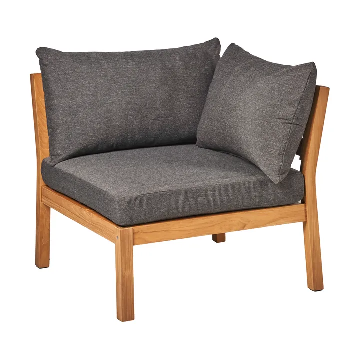 Stockaryd sofa module corner section teak/dark grey - 1898