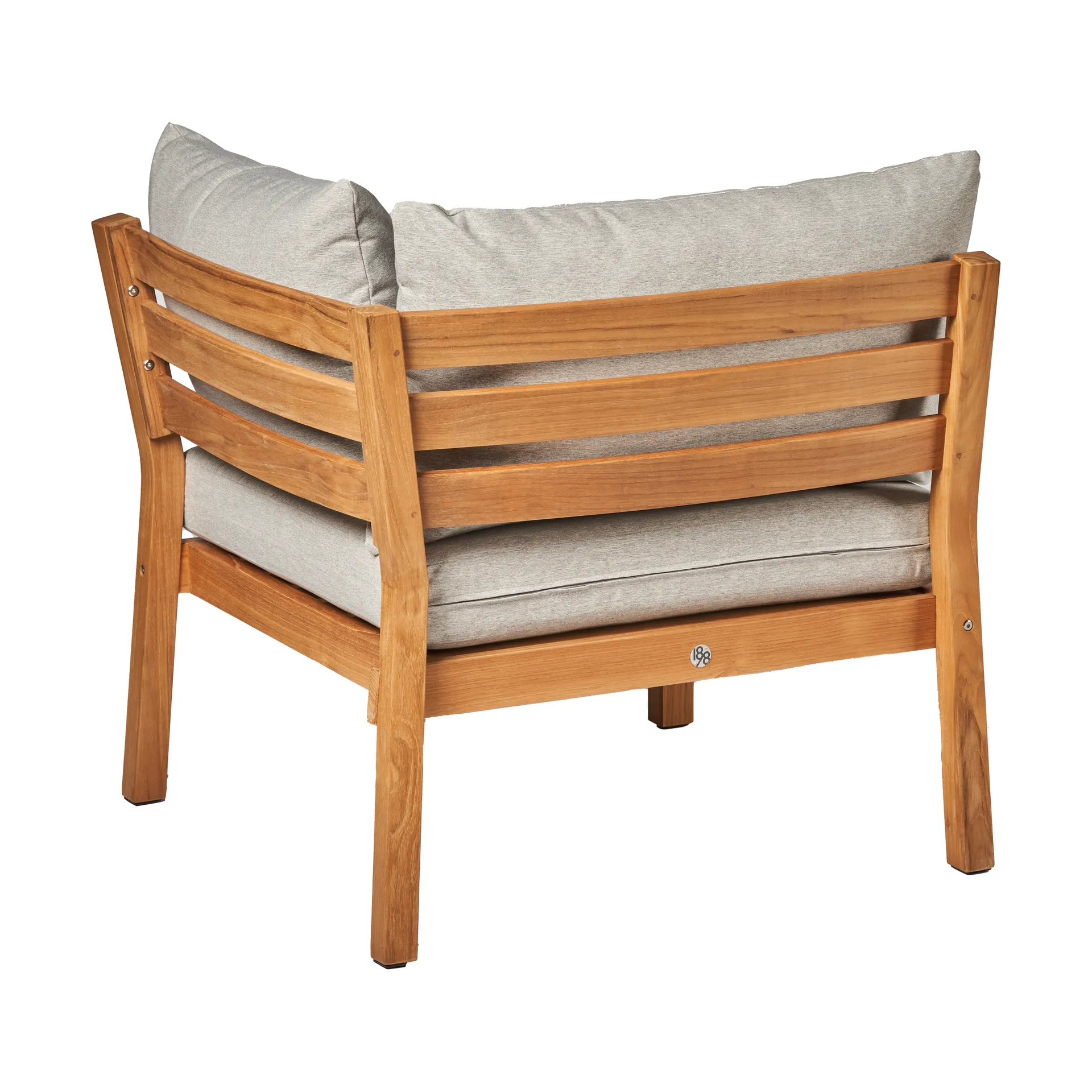 Stockaryd sofa module corner section teak/light grey,  1898