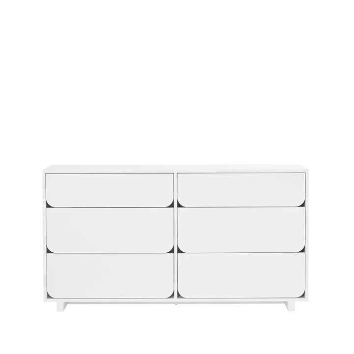 Vidja Dubbel chest of draws - White lacq. 6 box - 1898