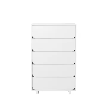 Vidja high chest of draws - White lacq. 5 box - 1898