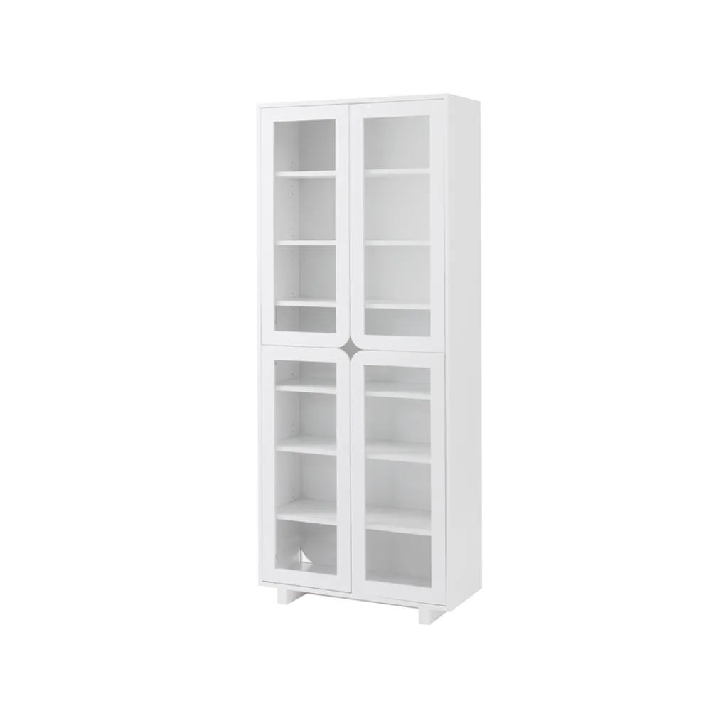 Vidja hight display cabinet, White lack 1898