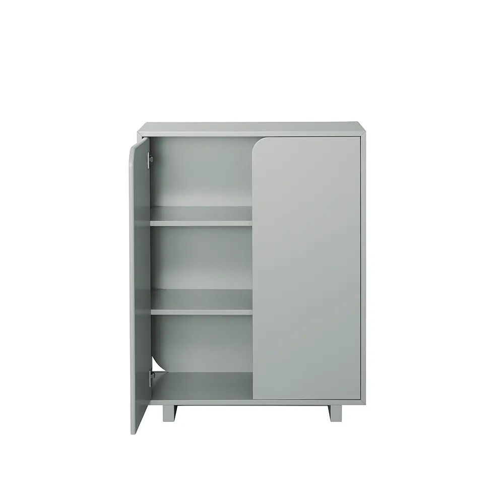 Vidja low cabinet, Grey lack 1898