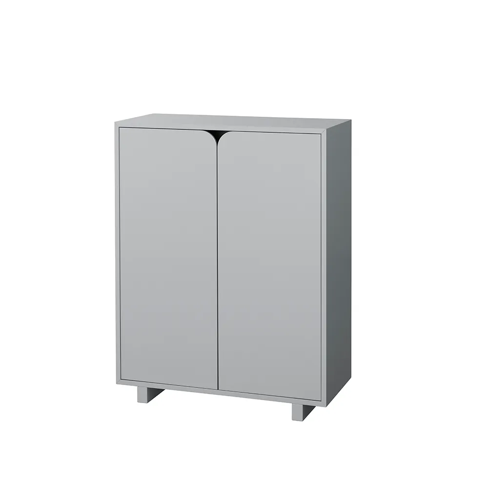 Vidja low cabinet, Grey lack 1898