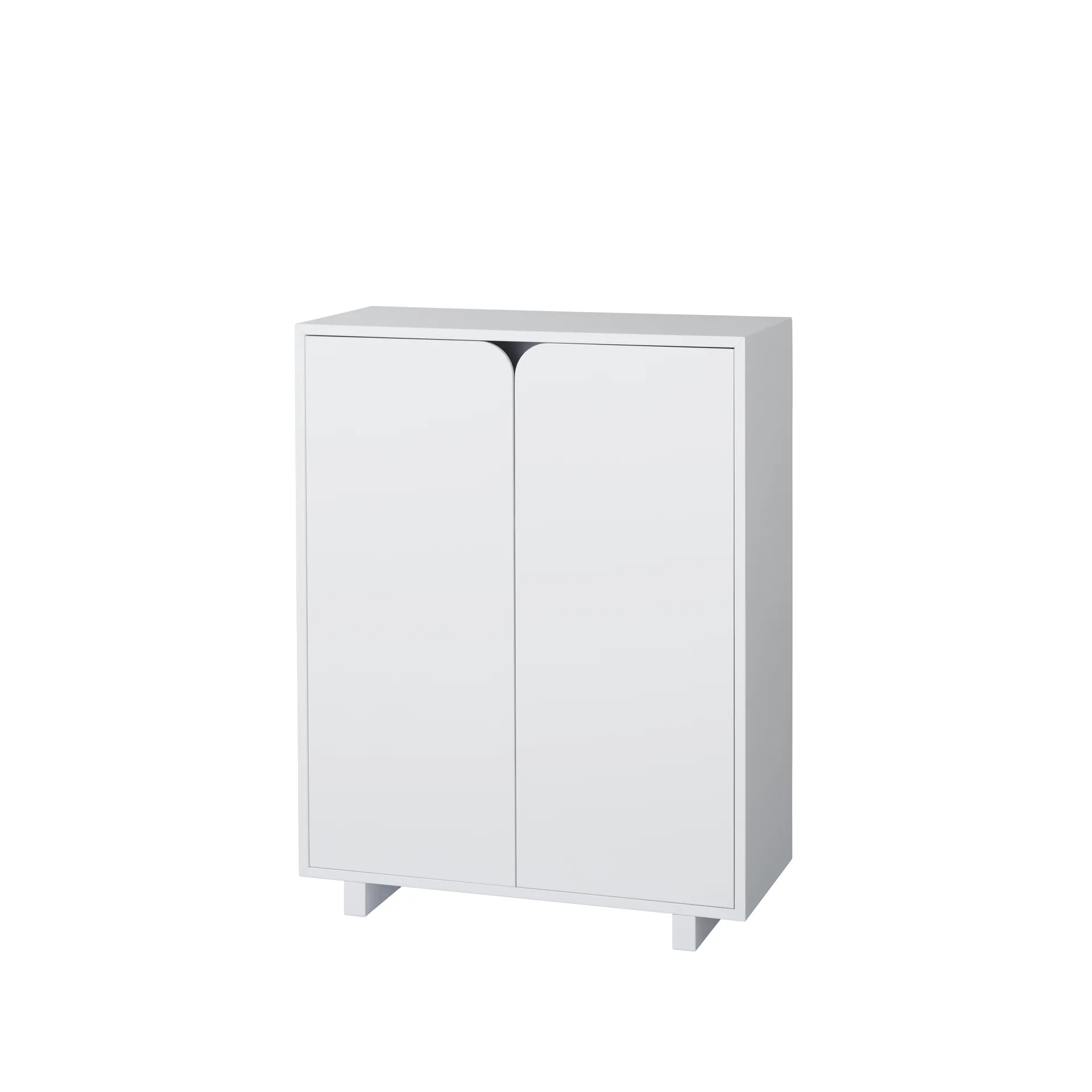 Vidja low cabinet, White lack 1898