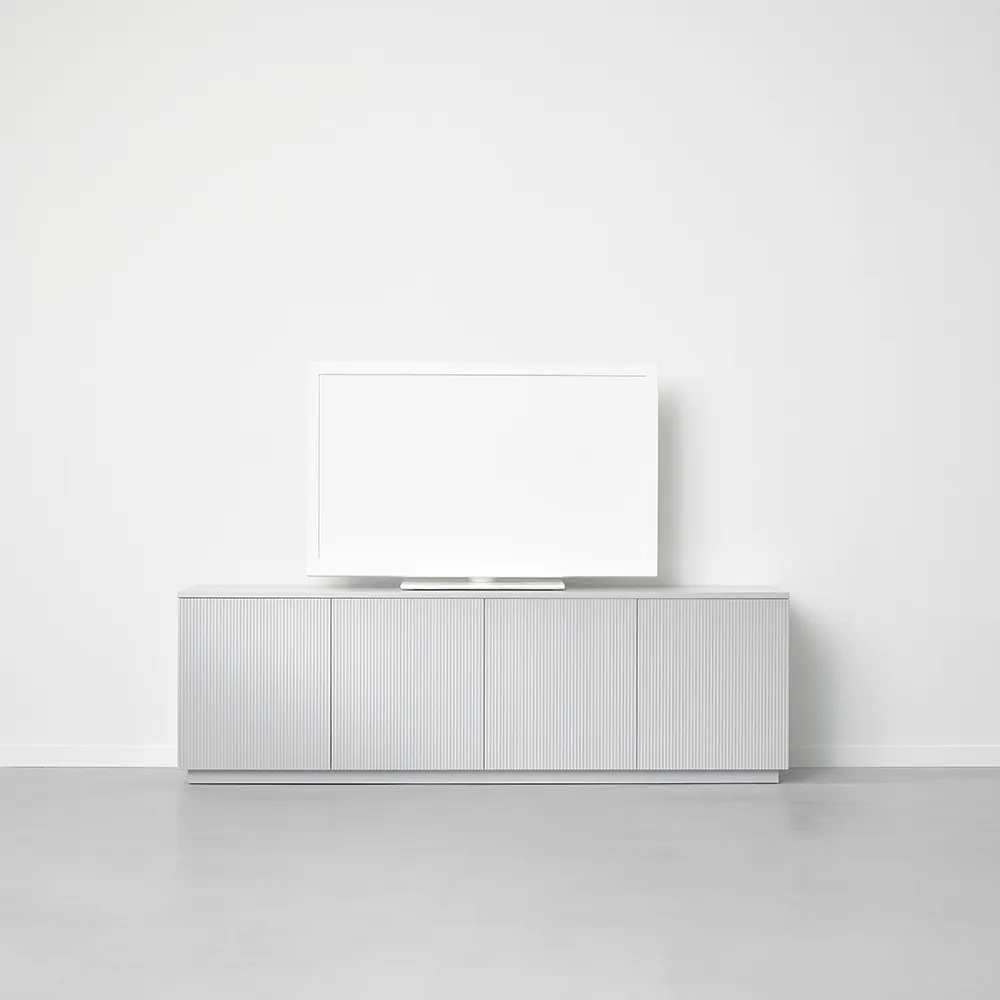 Beam side table, Light grey, stand in oiled oak A2