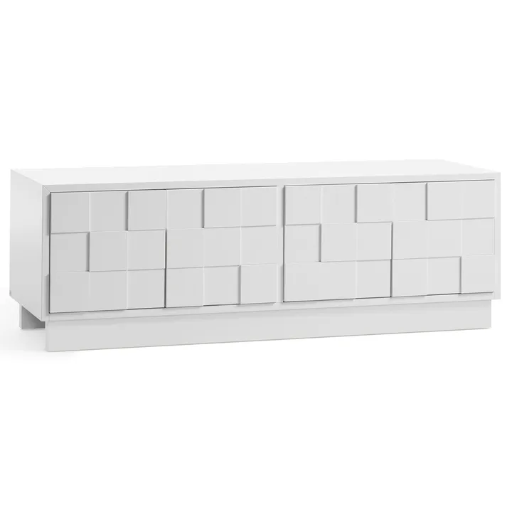 Collect 2010 media bench - White plinth - A2