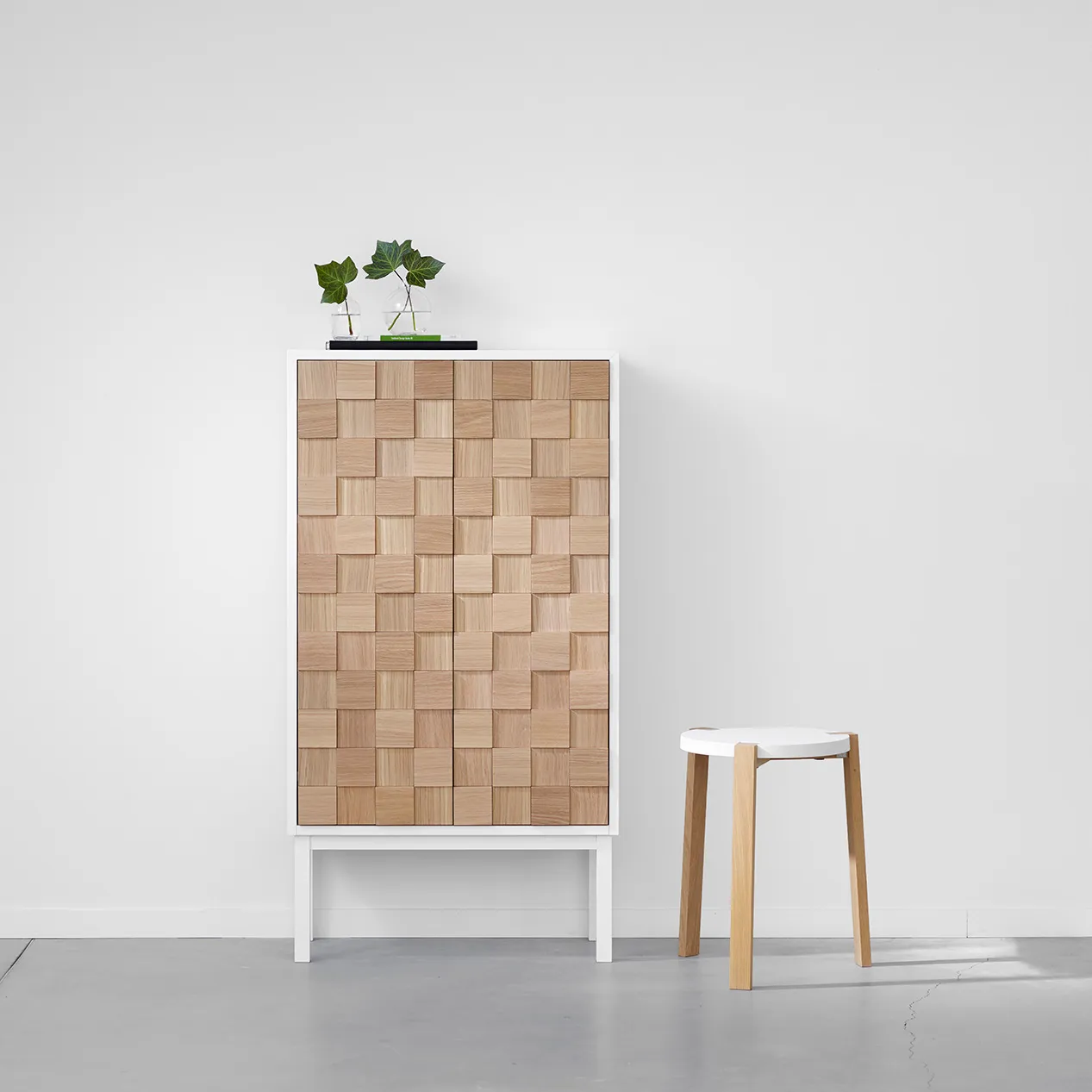 Collect 2016 cabinet, White oiled oak-white A2