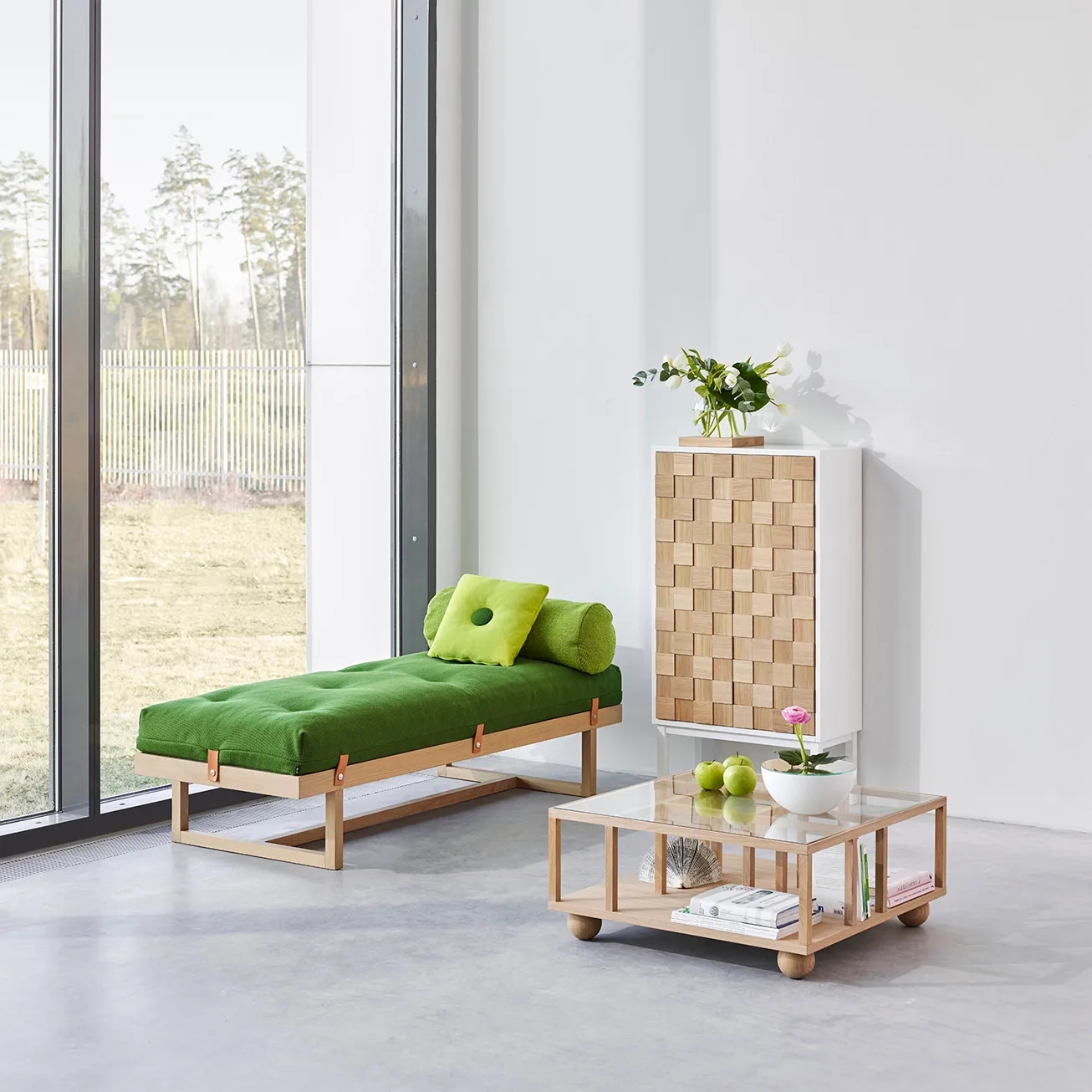 Collect 2016 cabinet, White oiled oak-white A2