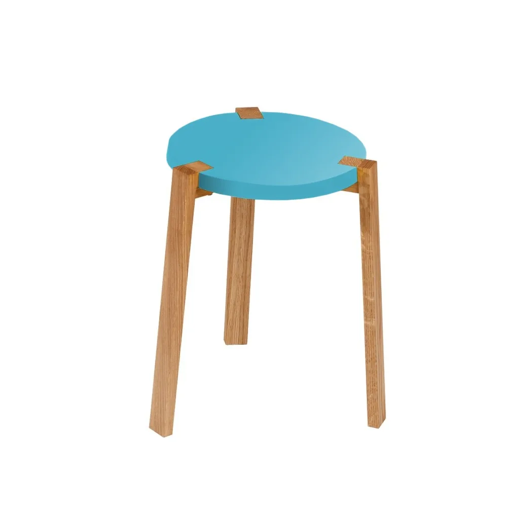 Happy Pall, Turquoise, oak legs A2