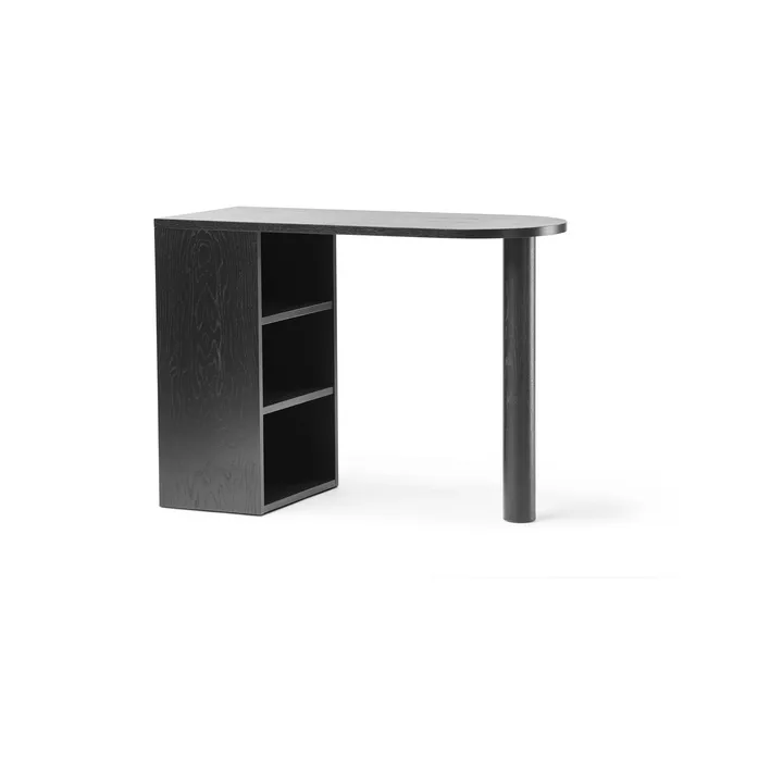 Hub desk - Black-stained oak, 100x73x43 cm - A2