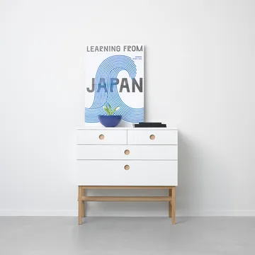 Keep dresser - White, oiled oak legs - A2
