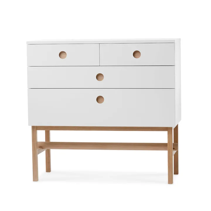 Keep dresser - White, white oiled oak legs - A2