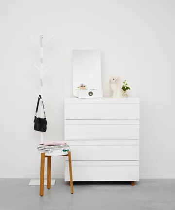 Me table mirror with storage - White, 34x57x30 cm - A2