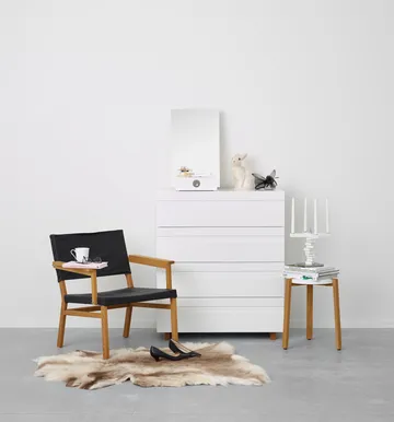 Me table mirror with storage - White, 34x57x30 cm - A2