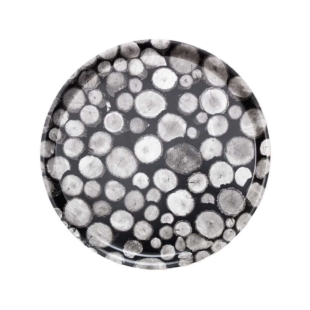 Småland tray, Black/white A2
