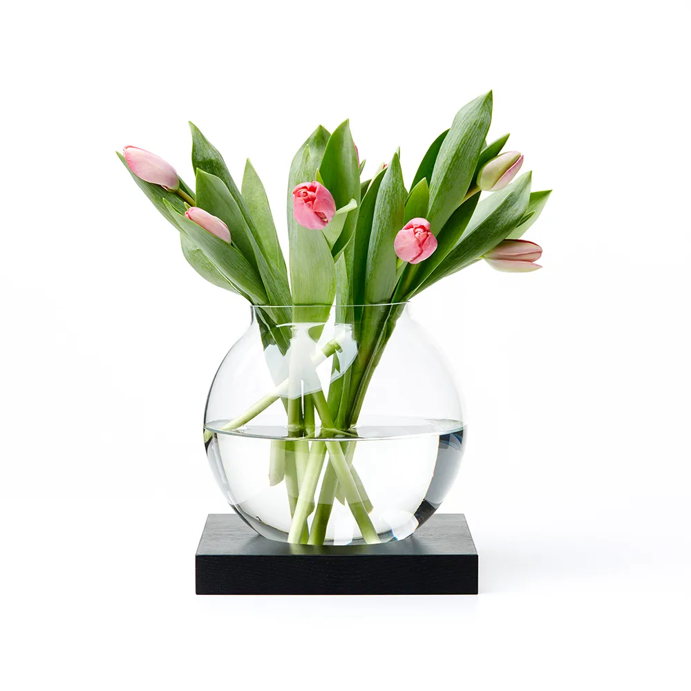 Space decoration, Oak black stained, glass A2