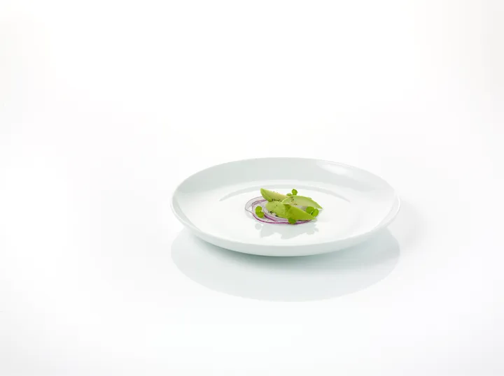 Atelier matte plate Ø22 cm 4-pack - Superwhite - Aida