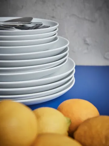 Atelier matte plate Ø25 cm 4-pack
 - Superwhite - Aida