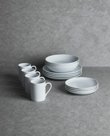 Atelier matte plate Ø25 cm 4-pack
 - Superwhite - Aida