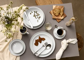 Atelier matte plate Ø25 cm 4-pack
 - Superwhite - Aida